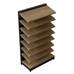 Factory Direct Sale Steel Frame Supermarket <b>Shelves</b> with Front <b>Wire</b> Guard Double Sided Gondola Rack for Grocery Store - Product Image 3