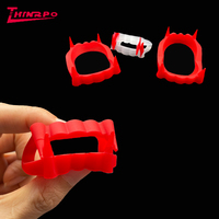 Accessoires de dents de vampire en silicone pour fête d'halloween sur mesure
