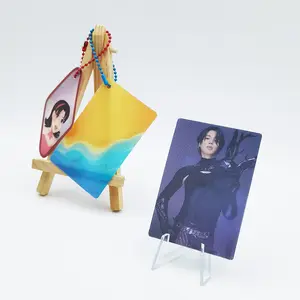 Venta al por mayor personalizable PVC Kpop lindos imanes 3D lenticular photocards