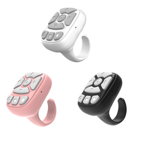 Anillo de Control Remoto Inalámbrico para el Dedo, para Desplazarse por TikTok, Micrófono, Pasador de Páginas para iPhone, Google Pixel, Samsung Phone