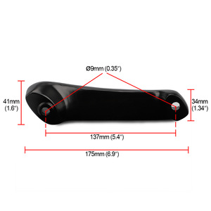 Manija de Puerta para Suzuki Jimny, Aleación de Aluminio Negra, 07-17, Pieza de Mejora Retrofit YC101571 - Product Image 4