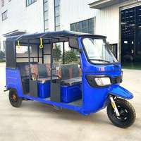 Triciclo Eléctrico Cerrado de 3 Ruedas para Adultos 2026 Novedad Rickshaw Tuk Tuk Taxi ELION-B1pro para 7 Pasajeros