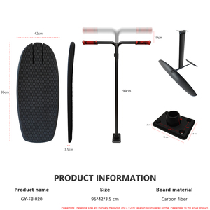Nouveau modèle 2026 Planche détachable Hydrofoil en carbone, Pompe de gonflage pour hydrofoil, Efoil, Wingfoil, Guidon de surf, Leash de surf, Quille, Planche de surf - Product Image 2