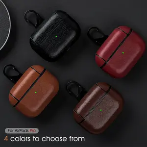 Protective Leather Earphone Cover Custom Leather Case For Airpods Pro 3 Leather Case For Airpods 2022Hot