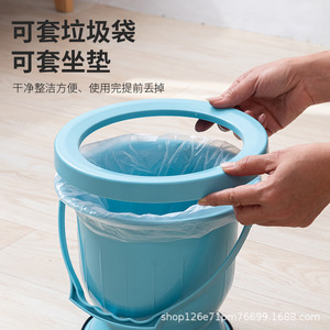 Urinal for adults, bedroom, pregnant women, bedpan, chamber <b>pot</b>, women's night <b>pot</b> with <b>lid</b>, portable toilet seat - Product Image 4