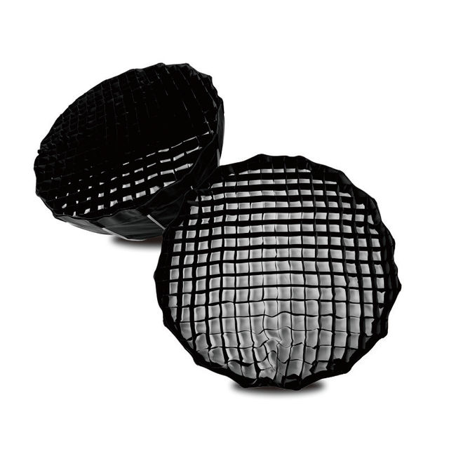 70/90/120 cm Portable Parabolic Soft Box Lighting Kit with Grid Quick Release Double Layer Soft Box with Stand and Carry Bag