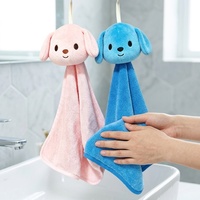 Serviette de compagnie apaisante personnalisée en gros avec logo brodé motif chien de dessin animé, serviette de maison à suspendre, compagnon de sommeil