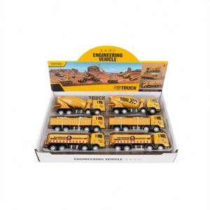 Camion de chantier 1:55 en métal moulé sous pression, ensemble de jouets de construction, modèles de voitures, MAZZEO GIOCATTOLI Italie - Product Image 2