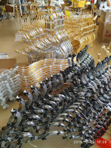 lujo de 180cm de ancho de plata de oro colgante grande María <span class=keywords><strong>Teresa</strong></span> lámparas de araña de cristal de techo bajo - Product Image 5