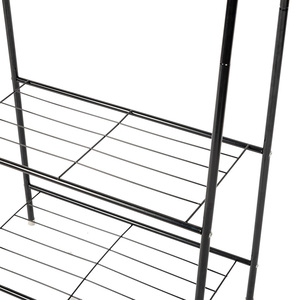 Estante de <span class=keywords><strong>ropa</strong></span> duradero para ahorro de espacio, producto de tendencia <span class=keywords><strong>2022</strong></span>, herramientas de hierro forjado, Metal ecológico, personalizado, doble tallado - Product Image 5