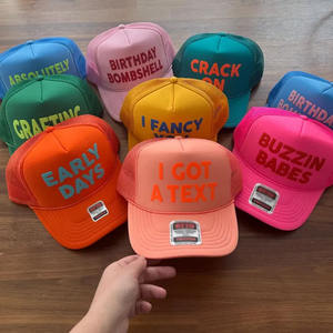 OEM personalizado <span class=keywords><strong>OTTO</strong></span> Deportes Gorras de camionero de alta calidad de 5 paneles de espuma de cuerda 3D de impresión de malla trasera Sombreros de camionero - Product Image 1