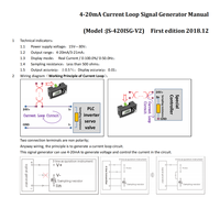 Generador de Señal 0/4-20mA, Transmisor de Sensor Analógico de Bucle de Corriente Pasivo de Dos Cables JS-420ISG-V2, Alta Precisión y Estabilidad H49