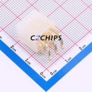 DLL-5569-6AW-GOLD Wire-to-Board Pin Header Bent Lead Through Hole,P=4.2mm Connector 2x3P 4.2mm Right Angle Insert 6P - Product Image 2