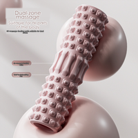 Ensemble de rouleau en mousse EVA et de bâton de massage avec conception fonctionnelle intégrée pour la récupération musculaire, le yoga, utilisation pratique et portable