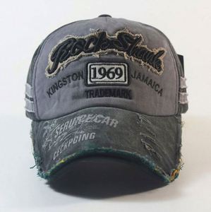 Casquettes de baseball brodées en gros, 6 panneaux, non structurées, profil bas, effet vieilli - Product Image 4