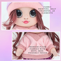 Peluche personnalisée mignonne et douce, poupée à la mode pour filles |   Couleurs et tailles personnalisées |   Cadeau Parfait |   Services OEM et ODM