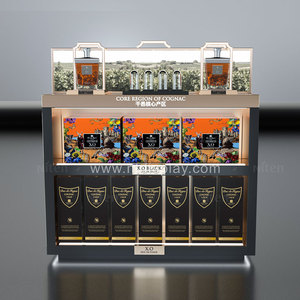 Tùy chỉnh sang Trọng Trung Gondola siêu thị Kệ Parfum lưu trữ giá uống đứng gỗ mỹ phẩm nước hoa rượu vang đỏ tủ trưng bày - Product Image 6