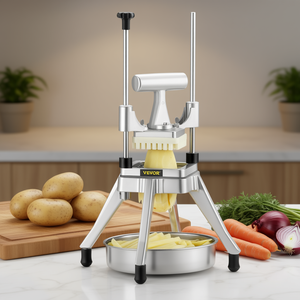 Cortador de Papas Fritas de Acero Inoxidable Vevor, Rebanador Manual de Verduras de 1/4, 3/8 y 1/2 Pulgadas, Utensilio de Cocina - Product Image 2