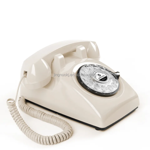 Prix de gros rétro fixe Antique, <span class=keywords><strong>Style</strong></span> européen Vintage rotatif bureau téléphone Audio livre d'or téléphone de mariage - Product Image 6