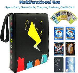 สมุดใส่การ์ด Amanda Boxes Binder เหมาะสำหรับการ์ดเกมโปเกมอน สามารถใส่การ์ดได้สูงสุด 400 ใบต่อหน้า <span class=keywords><strong>50</strong></span> หน้า รุ่นใหญ่ 4 ช่อง - Product Image 2