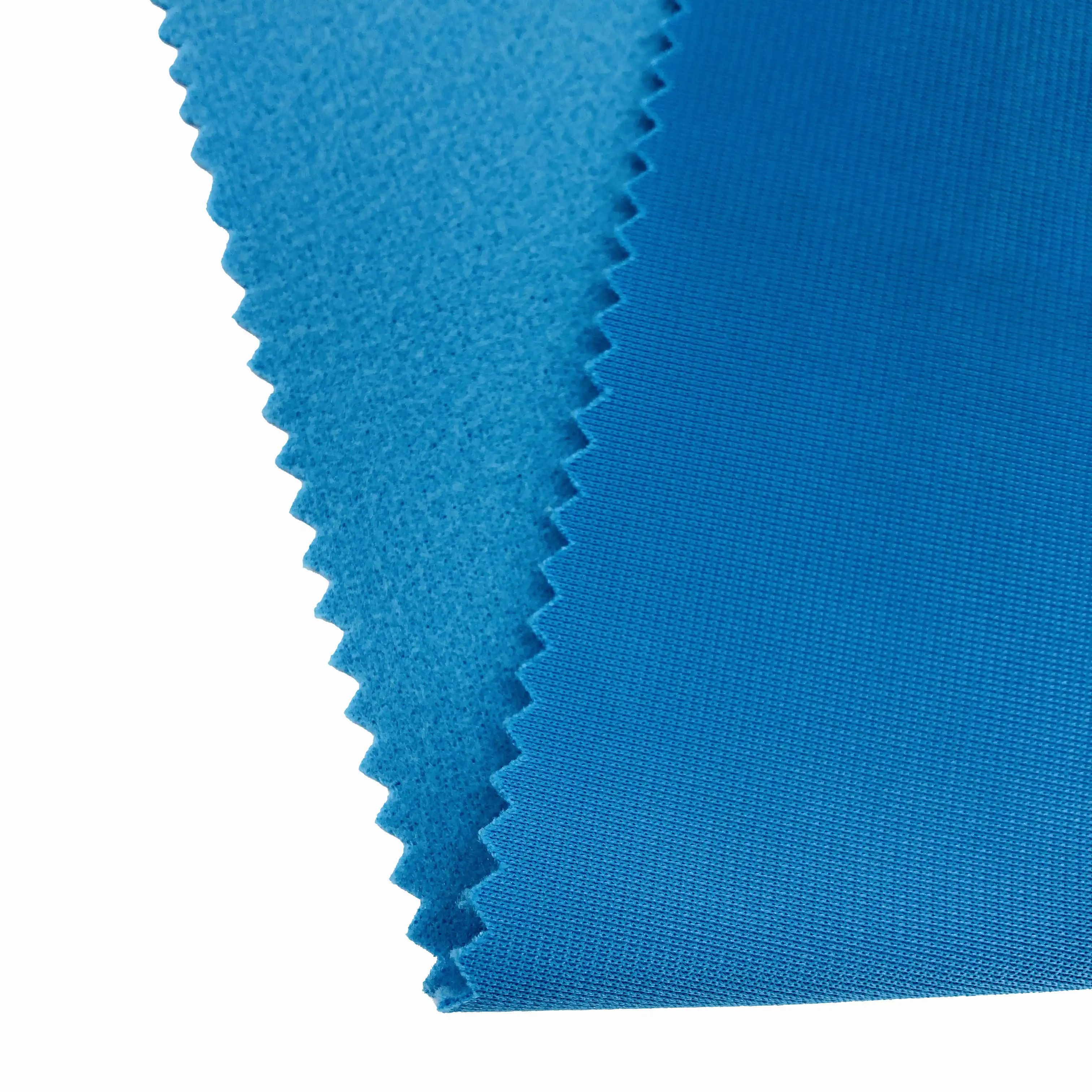 Tissu personnalisé 100% polyester, étoffe en viscose/polyester, double maille côtelée, tricot brossé, lot de 50 pièces