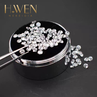 Moissanite ronde blanche glacée en vrac |   0,8-3,0 mm Parfait pour les lignes de bijoux alternatives au diamant