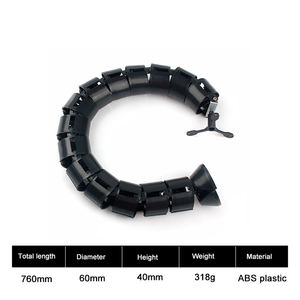 Vértebras PE Funda de gestión de cables Bandeja organizadora de cables de escritorio para el hogar/Oficina Envoltura en <span class=keywords><strong>espiral</strong></span> Protector de colector de cables de computadora - Product Image 6