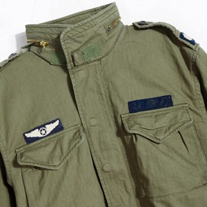 OEM Retro Men's American Green Classic Field <strong>Jacket</strong> M65 <strong>Herringbone</strong> Pattern Workwear Patch Twill <strong>Jacket</strong> - Product Image 5