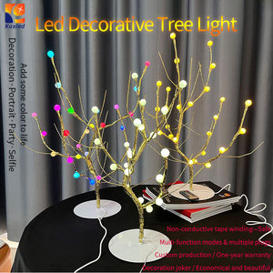 Lámpara LED RGB con Forma de Árbol de Perlas IP44 para Decoración del Hogar y Dormitorio, Funciona con Batería/USB, Luz Nocturna, Luz Ambiental de Escritorio - Product Image 2