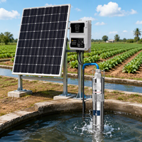 Système de pompe à eau solaire submersible 109M pour forage, irrigation agricole, puits profond, moteur sans balais, acier inoxydable