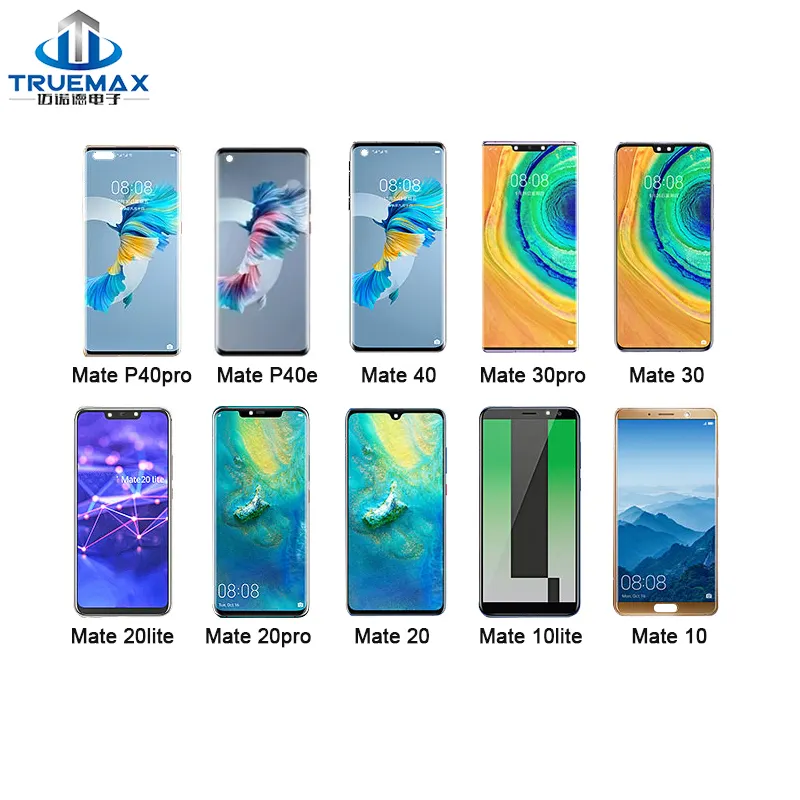 for Huawei Mate X X2 XS 8 9 Pro 10 Lite 20 4G 5G 30 30E 40 Pro+ 40E 50 Replacement Original Lcd Touch Screen Display With Frame