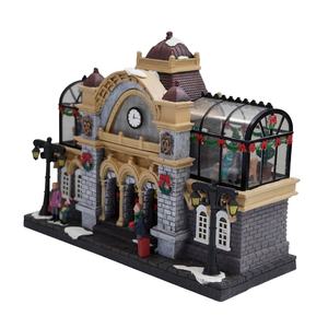 <span class=keywords><strong>Estación</strong></span> <span class=keywords><strong>de</strong></span> Tren Navideña <span class=keywords><strong>de</strong></span> Plástico con Luces LED y Música, Diseño Nuevo <span class=keywords><strong>de</strong></span> Melody, 12 Pulgadas, Decoración para Interiores, Casa Verde Navideña - Product Image 5