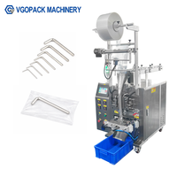 Machine d'emballage semi-automatique Vgopack à 3 et 4 soudures latérales avec convoyeur d'alimentation manuel et compteur pour clés hexagonales et clés Allen