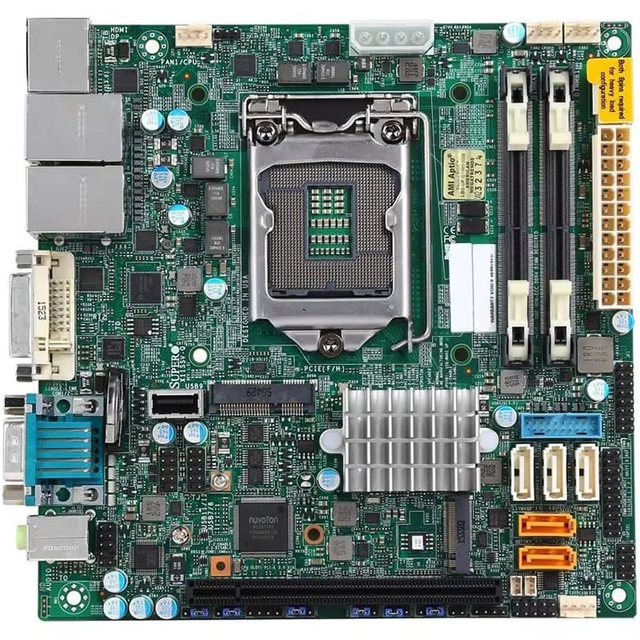 Original X11SSV-Q LGA1151 Motherboard Single Socket Q170 Chipset PCIe M.2 Slot Mini-ITX Server Motherboard MBD-X11SSV-Q in Stock