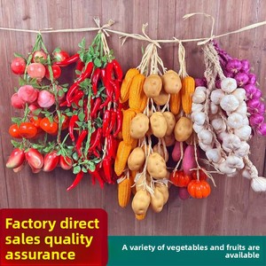 Modelo de espuma de alta densidad para colgar en la pared, simulación de vegetales <span class=keywords><strong>y</strong></span> frutas, decoraciones colgantes de chile <span class=keywords><strong>y</strong></span> maíz, accesorios de decoración de vegetales artificiales. - Product Image 1