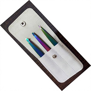 Pinzas Profesionales Duraderas ASAP Mini Inclinadas de Acero Inoxidable de Calidad para Cejas y Rostro, Punta Puntiaguda Rosa Neón Verde, 1 Unidad, ¡Oferta Caliente! - Product Image 1
