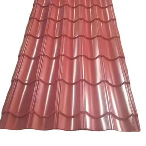 صفائح زنك مموجة من الفولاذ المجلفن ، صفائح التسقيف بالزنك Ppgi ، معدن مموج مطلي بالألوان - Product Image 1