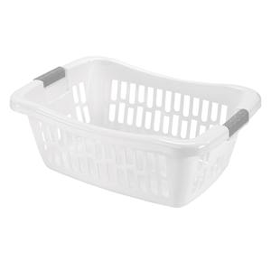 Panier en plastique perforé avec poignées latérales 64x44x24.5cm blanc - Product Image 1