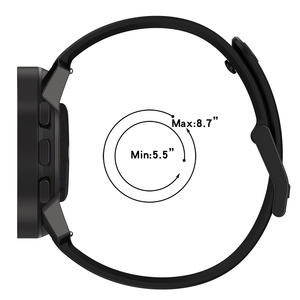 Bracelet de rechange en silicone pour montre connectée <span class=keywords><strong>Suunto</strong></span> <span class=keywords><strong>Vertical</strong></span> - Product Image 6