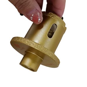 Broca de núcleo de diamante <span class=keywords><strong>PEX</strong></span> de 45-65mm, abridor de sierra de agujero de mármol para lavabo, escariador de maceta, abridor de lavabo, escariador de Flume - Product Image 5