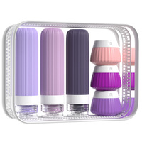 Ensemble de voyage en silicone pour le conditionnement, portable, extrusion, multifonctionnel, rangement cosmétique en plein air, kit de voyage en silicone multifonctionnel
