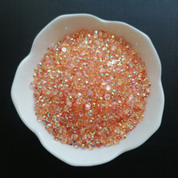 500g Kristal Resin Rhinestone Flatback AB Coated untuk Slime, Dekorasi, dan Perlengkapan