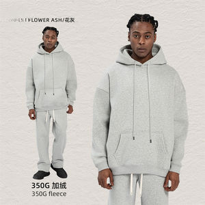 เสื้อฮู้ดสไตล์อเมริกันย้อนยุค ปี 2025 สำหรับผู้ชาย ฤดูใบไม้ร่วงและฤดูหนาว รุ่นใหม่ ทรงหลวม สไตล์สตรีท - Product Image 6