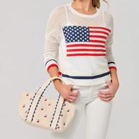 Sac fourre-tout compact en toile pour femme avec logo personnalisé, fermeture magnétique et motif brodé