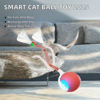 Jouets pour chats interactifs automatiques à mouvement rapide, en silicone, de luxe, tendance, modernes, électriques, rechargeables, avec queue intelligente