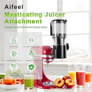 Accessoire de presse-agrumes de haute qualité pour batteur sur socle, presse-agrumes à froid lent pour accessoire KitchenAid avec <span class=keywords><strong>goulotte</strong></span> d'alimentation large de 4,5 pouces - Product Image 2