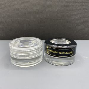 <b>Mini</b> 5ml Plastic Cap Glass Jar Magnified Viewing Storage Container for Personal Care for Herbs Cookies Flowers - Product Image 6