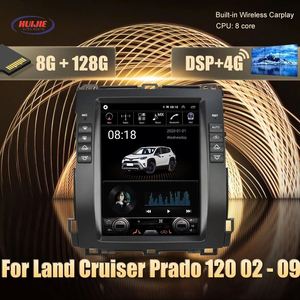 Reproductor de DVD para Auto con Navegación y <span class=keywords><strong>Android</strong></span> Auto, Modificación de Consola Central 4G SIM, Precio de Fábrica, para Toyota Land Cruiser Prado 2002-2009 - Product Image 2