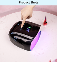 Secador de Uñas LED UV Profesional Portátil H45 de 96W de Alta Potencia, Personalizable con Logotipo, Nuevo, para Salones de Belleza, Inalámbrico, de Plástico