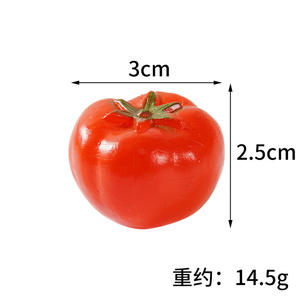 Simulación Mini <span class=keywords><strong>tomate</strong></span> modelo <span class=keywords><strong>de</strong></span> <span class=keywords><strong>tomate</strong></span> simulación comida vegetal juego escuela enseñanza cognitiva ayuda accesorios para sesión <span class=keywords><strong>de</strong></span> fotos - Product Image 5